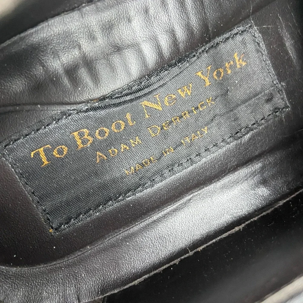 To Boot New York Winston 1898 Mens 9.5 Dress Shoes Black Leather Lace Up Derby